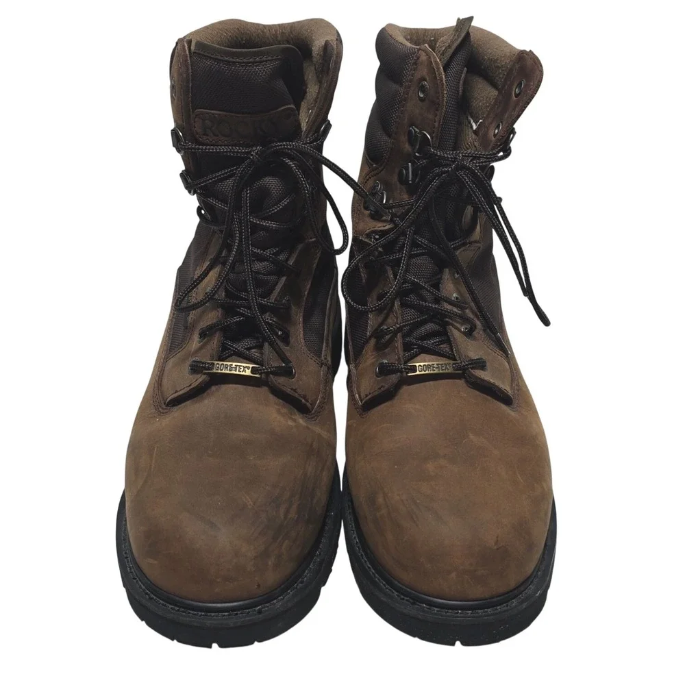 Rocky 9167 Mens Brown Leather Gore-Tex 800g Thinsulate Insulate Work Boots 10.5M